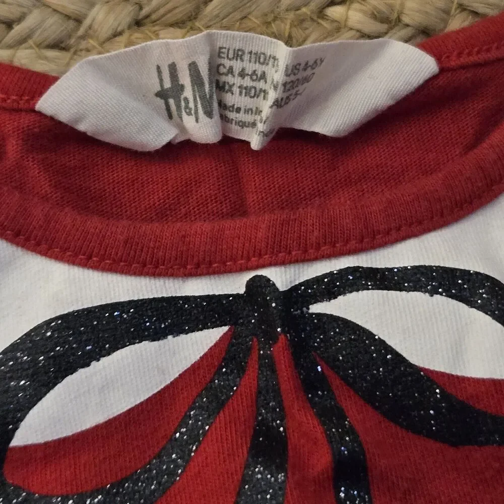 H&M Girl's Rudolph the Red Nosed Reindeer Christmas Dress‎ 4-6 Years Old - MC1